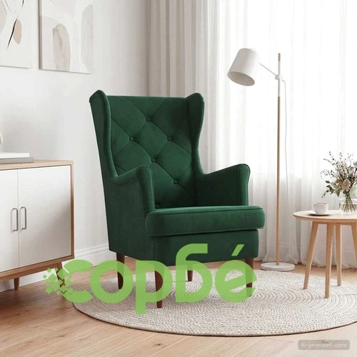 Фотьойл Тъмнозелено Кадифе, 65 x 79 x 100 см ➤ топ цена ➤ sorbe.bg