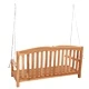 Люлееща се пейка от масивно тиково дърво 114 x 60 x 60,5 см