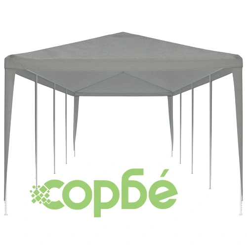 Парти шатра Светлосиво 1200 x 300 x 255 см Полиетилен и Стомана ➤ топ цена ➤ sorbe.bg