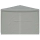 Парти шатра 1200 x 300 x 255 см, Светлосиво, Полиетилен и стомана