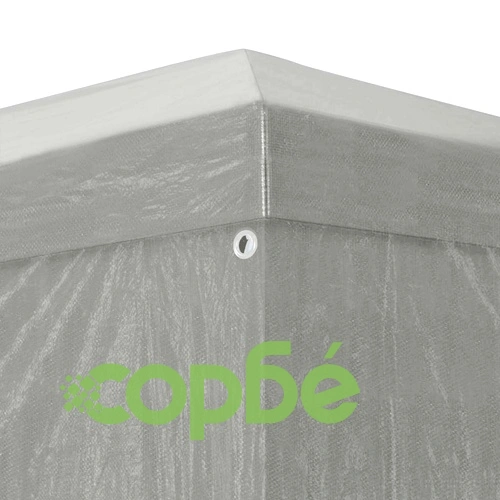 Парти шатра 1200 x 300 x 255 см, Светлосиво, Полиетилен и стомана ➤ топ цена ➤ sorbe.bg