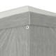 Парти шатра 1200 x 300 x 255 см, Светлосиво, Полиетилен и стомана
