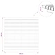 Плот за маса 80 x 80 x 3,5 см, квадратен, масивно тиково дърво