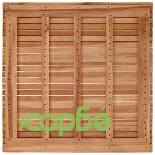 Плот за маса 90 x 90 x 3,5 см, квадратен, масивно тиково дърво ➤ топ цена ➤ sorbe.bg