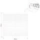 Плот за маса 90 x 90 x 3,5 см, квадратен, масивно тиково дърво