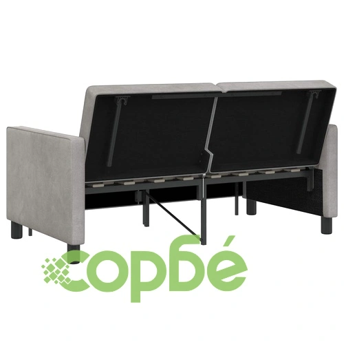 Диван легло Светлозелено 154 x 94,5 x 80,5 см Текстил ➤ топ цена ➤ sorbe.bg