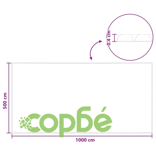 Соларно покритие за басейн 1000 x 500 см, 110 μm, полиетилен, черно ➤ топ цена ➤ sorbe.bg