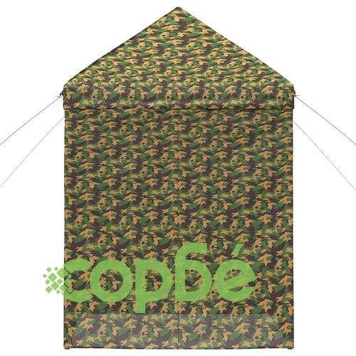 Сенник палатка с 4 странични стени 2,9 x 2,9 м, военен камуфлаж ➤ топ цена ➤ sorbe.bg