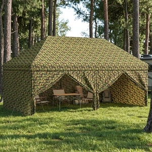 Сенник палатка с 4 странични стени 2,9 x 5,8 м, Полиестер 210D, Военен камуфлаж