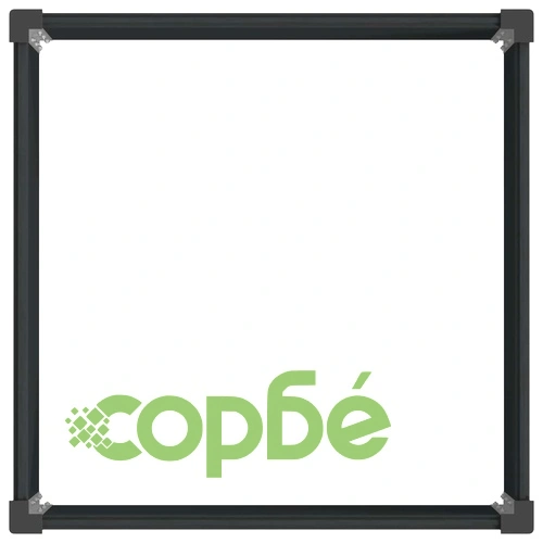 Градинска повдигната леха от WPC и алуминий, Черно, 100 x 100 x 91 см ➤ топ цена ➤ sorbe.bg