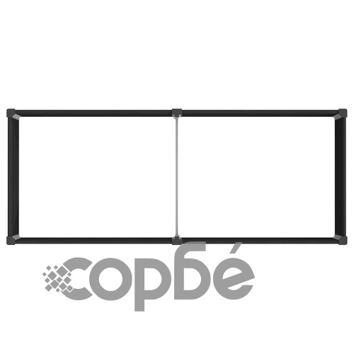 Градинска повдигната леха от WPC и алуминий, Черно, 250 x 100 x 54 см ➤ топ цена ➤ sorbe.bg