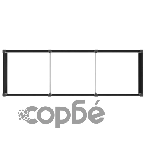 Градинска повдигната леха от WPC и алуминий, Черно, 300 x 100 x 54 см ➤ топ цена ➤ sorbe.bg