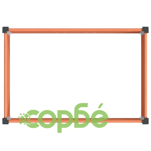 Градинска повдигната леха от WPC и алуминий, Кафяво, 150 x 100 x 91 см ➤ топ цена ➤ sorbe.bg