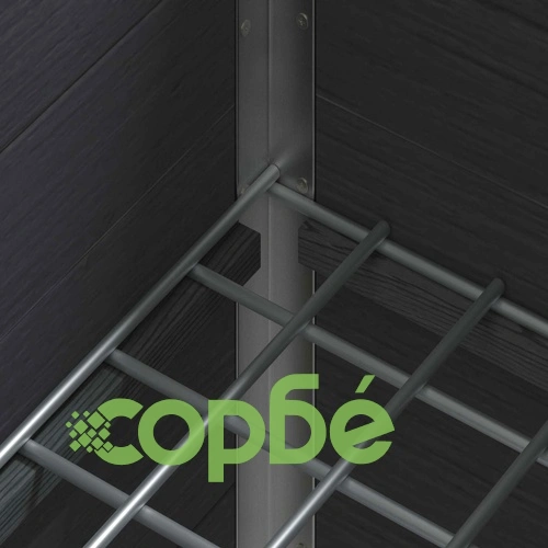 Градинска повдигната леха, Сиво, WPC и алуминий, 75 x 30 x 82 см ➤ топ цена ➤ sorbe.bg