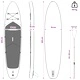 Надуваемо SUP дъно за стоене POSEIDON 335 x 76 x 15 см, ПВЦ