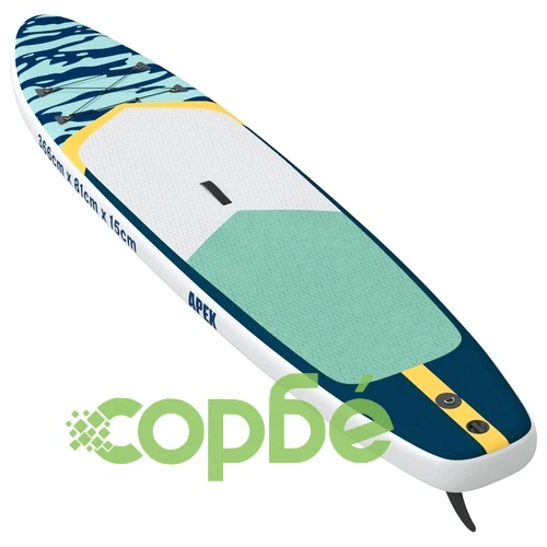 Надуваема дъска за сърф APEX 366 x 81 x 15 см, ПВЦ, Синьо ➤ топ цена ➤ sorbe.bg