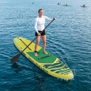 SUP дъска с седалка 2 в 1 POSEIDON 305 x 76 x 15 см, PVC, Зелена