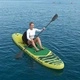 SUP дъска с седалка 2 в 1 POSEIDON 305 x 76 x 15 см, PVC, Зелена