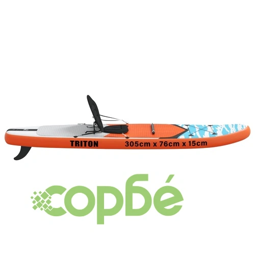 SUP дъска със седалка 2 в 1 TRITON, PVC, 305 x 76 x 15 см, синя ➤ топ цена ➤ sorbe.bg
