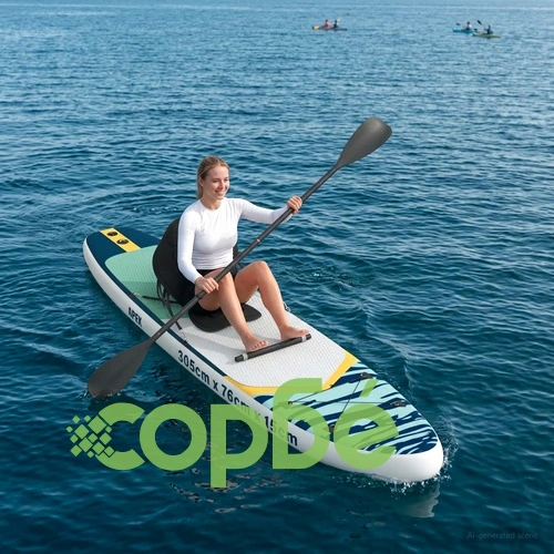 SUP дъска 2 в 1 с място за сядане APEX 305 x 76 x 15 см, ПВЦ, тъмносиня ➤ топ цена ➤ sorbe.bg