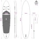 SUP дъска с馋седалка 2 в 1 POSEIDON 335 x 76 x 15 см, PVC, Зелена