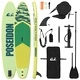 SUP дъска с馋седалка 2 в 1 POSEIDON 335 x 76 x 15 см, PVC, Зелена