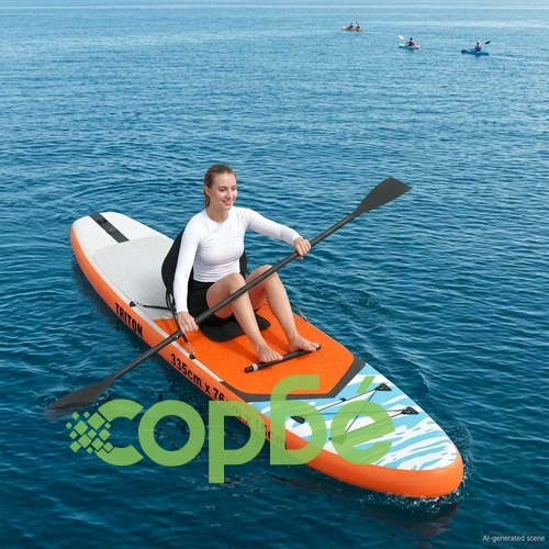 SUP дъска със седалка 2 в 1 TRITON, PVC, 335 x 76 x 15 см, Синя ➤ топ цена ➤ sorbe.bg