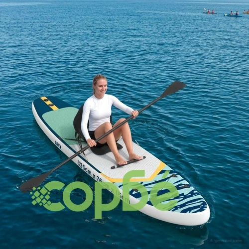 SUP дъска с място 2 в 1 APEX 335 x 76 x 15 см, PVC, тъмносиня ➤ топ цена ➤ sorbe.bg