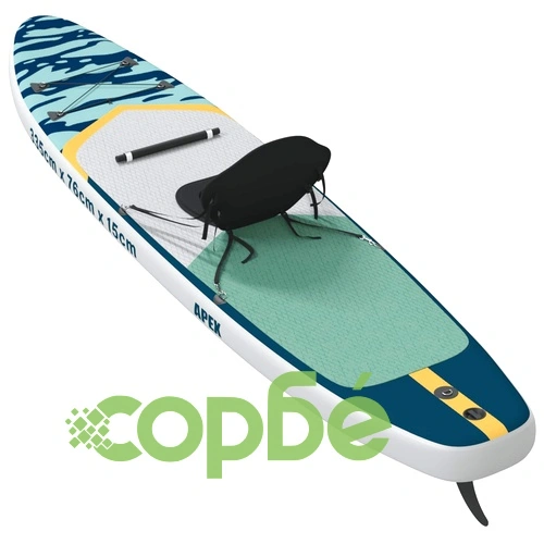 SUP дъска с място 2 в 1 APEX 335 x 76 x 15 см, PVC, тъмносиня ➤ топ цена ➤ sorbe.bg
