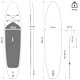 SUP дъска със седалка 2 в 1 TRITON, PVC, 366 x 81 x 15 см, Синя