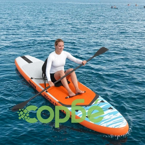 SUP дъска със седалка 2 в 1 TRITON, PVC, 366 x 81 x 15 см, Синя ➤ топ цена ➤ sorbe.bg