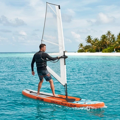 Надуваем SUP борд с платно TRITON 330 x 76 x 15 см, PVC, Синьо ➤ топ цена ➤ sorbe.bg