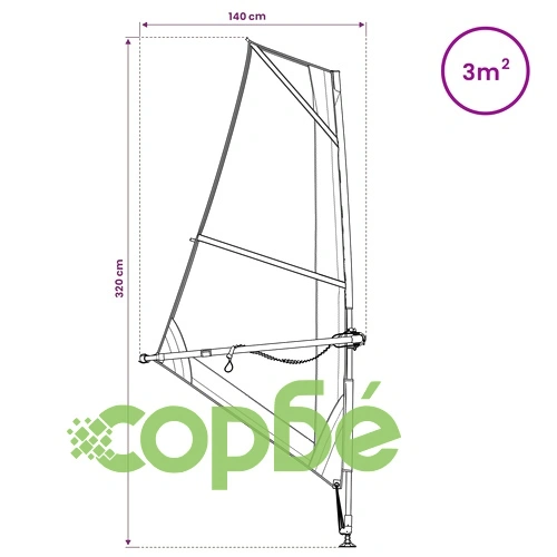 Надуваем SUP борд с платно TRITON 330 x 76 x 15 см, PVC, Синьо ➤ топ цена ➤ sorbe.bg