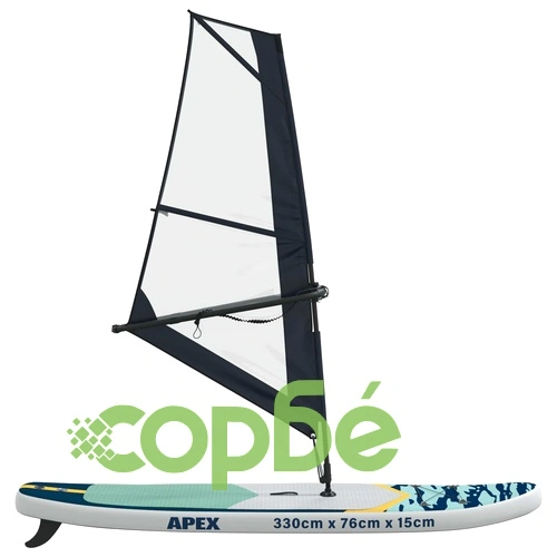 Надуваем SUP борд с платно APEX 330 x 76 x 15 см, PVC, Синьо ➤ топ цена ➤ sorbe.bg