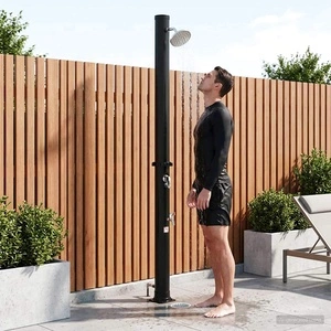 Соларен душ с душ-глава и кран, 20 л, PVC/ABS/цинкова сплав, 215 см