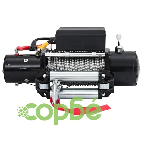 Електрическа лебедка 12V, 5909 кг, въже 26 м, ПВЦ калъф, Черна ➤ топ цена ➤ sorbe.bg
