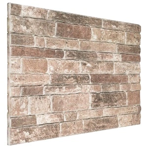 Стенни панели с тухлен десен 10 броя, 100 x 50 cm, EPS пяна, Многоцветни