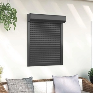 Ролетна щора Антрацит 70 x 100 cm - Алуминий и полиуретан
