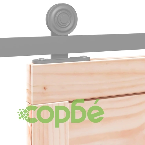 Врата за плевня 100 x 2,5 x 208 см, масивна борова дървесина ➤ топ цена ➤ sorbe.bg