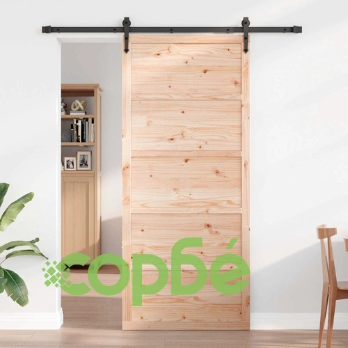 Врата за плевня 90 x 2,5 x 208 см, масивна борова дървесина ➤ топ цена ➤ sorbe.bg