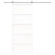 Врата за плевня 90 x 2,5 x 208 см, масивна борова дървесина, бяла