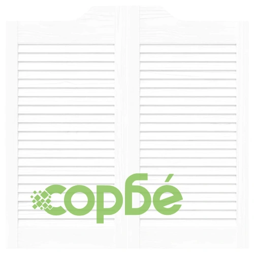 Люлеещи врати 2 броя, 80 x 40 см, Бор, Бяло ➤ топ цена ➤ sorbe.bg
