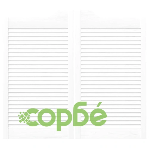 Люлеещи врати тип кафене 2 бр. 90 x 40 см, бор, Бяло ➤ топ цена ➤ sorbe.bg