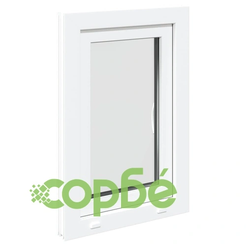 Прозорец за мазе RISOR 50 x 75 cm - PVC и стъкло, бял ➤ топ цена ➤ sorbe.bg