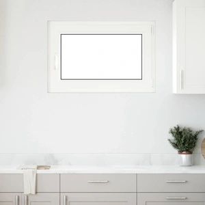 Прозорец за мазе RISOR 90 x 70 cm, PVC и стъкло, бял