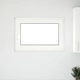 Прозорец за мазе RISOR 90 x 70 cm, PVC и стъкло, бял