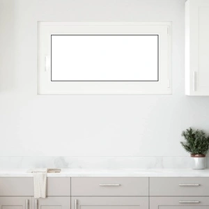 Прозорец за мазе RISOR 110 x 60 cm - PVC и стъкло, бял
