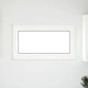 Прозорец за мазе RISOR 110 x 60 cm - PVC и стъкло, бял