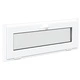 Прозорец за мазе RISOR 110 x 40 см, PVC и стъкло, Бял