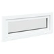 Прозорец за мазе RISOR 110 x 40 см, PVC и стъкло, Бял